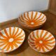 Set of handmade Moroccan ceramic deep dishes – Sole pattern