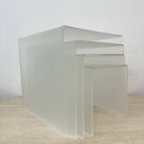 Set of 4 lucite nesting tables , 1970s