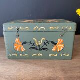 Hand-painted wooden box