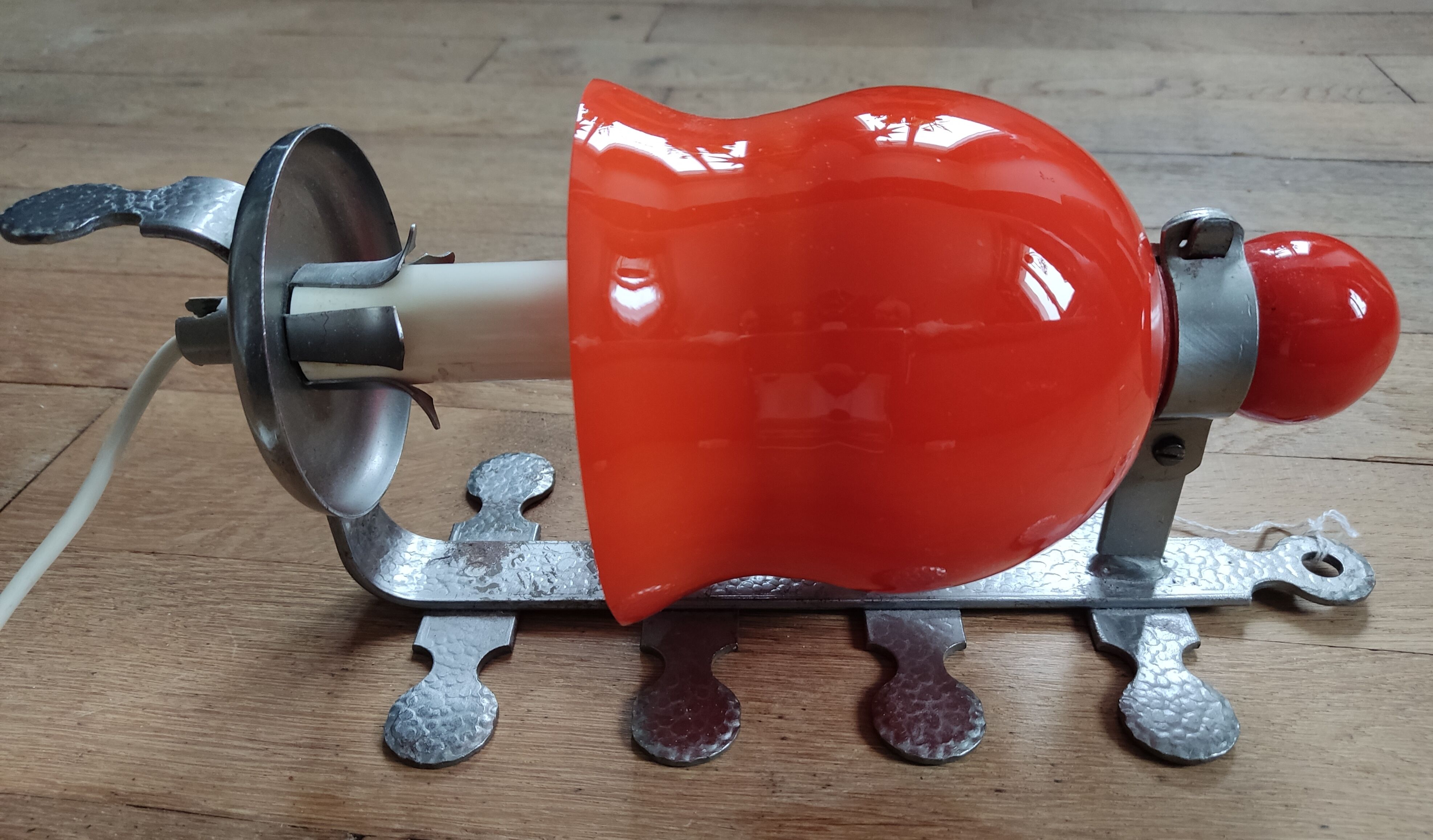 Vintage orange wall lamp östling gnosjö öjg sweden