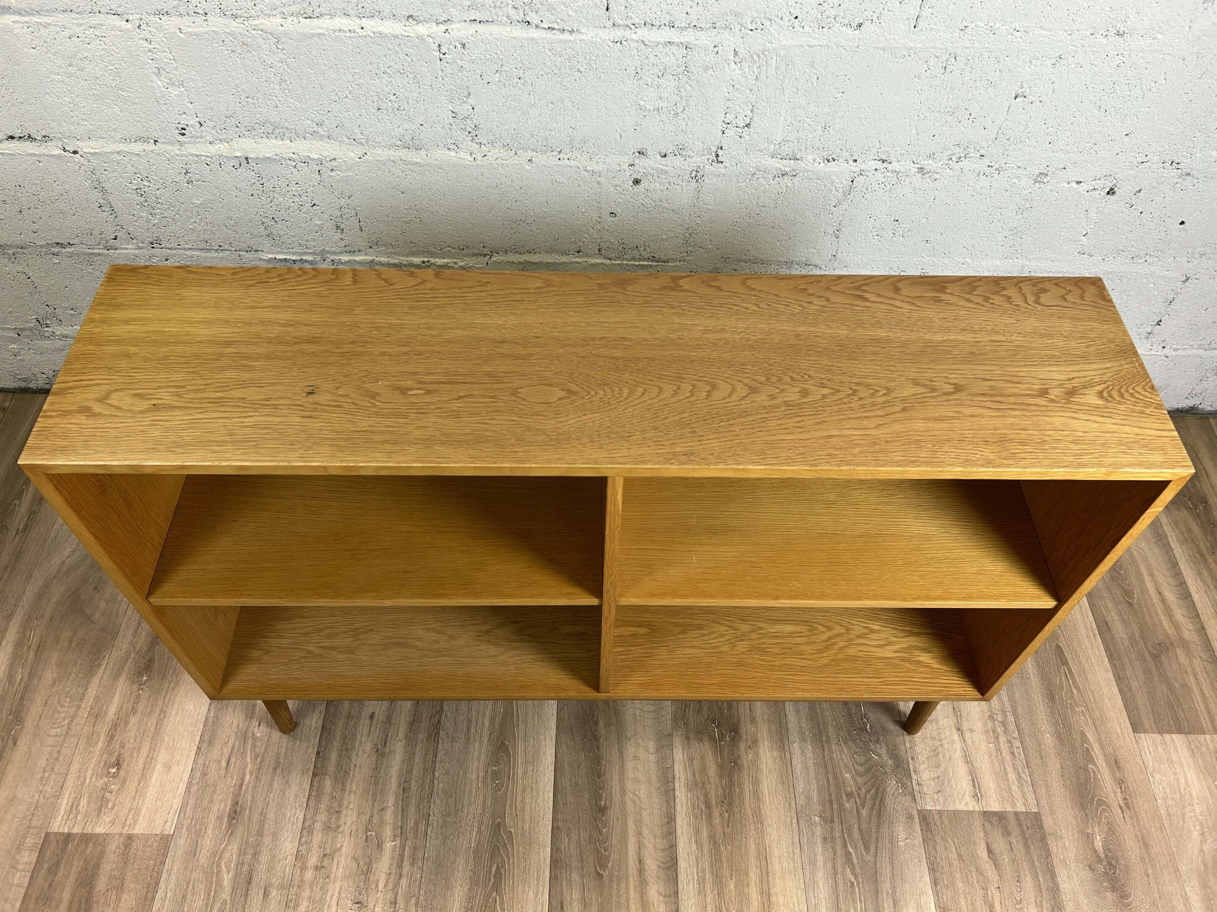 Vintage Scandinavian open bookcase in oak, 1960s