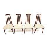 Set of 4 vintage Danish design dining room chairs 'Eva' by Niels Koefoed for Koefoeds Hornsle