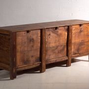 Antique lacquered elm wood buffet – China, circa 1900