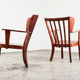 Paire de fauteuils Canada de Christian E. Hansen pour Fritz Hansen Danemark 1940