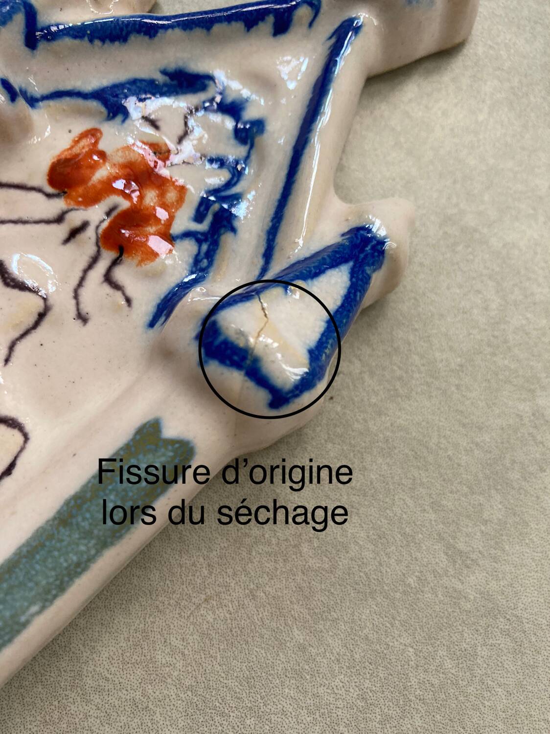 Polychrome font 19th century Martres Tolosanes