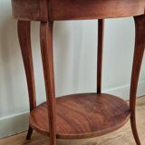 Mahogany side table with two trays, mid-20th century