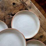 Authentic stoneware dinner plates