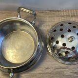 Antique Small Soup Tureen Centerpiece Bouquetière Brass Bronze Silver