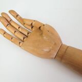 Vintage articulated wooden hand