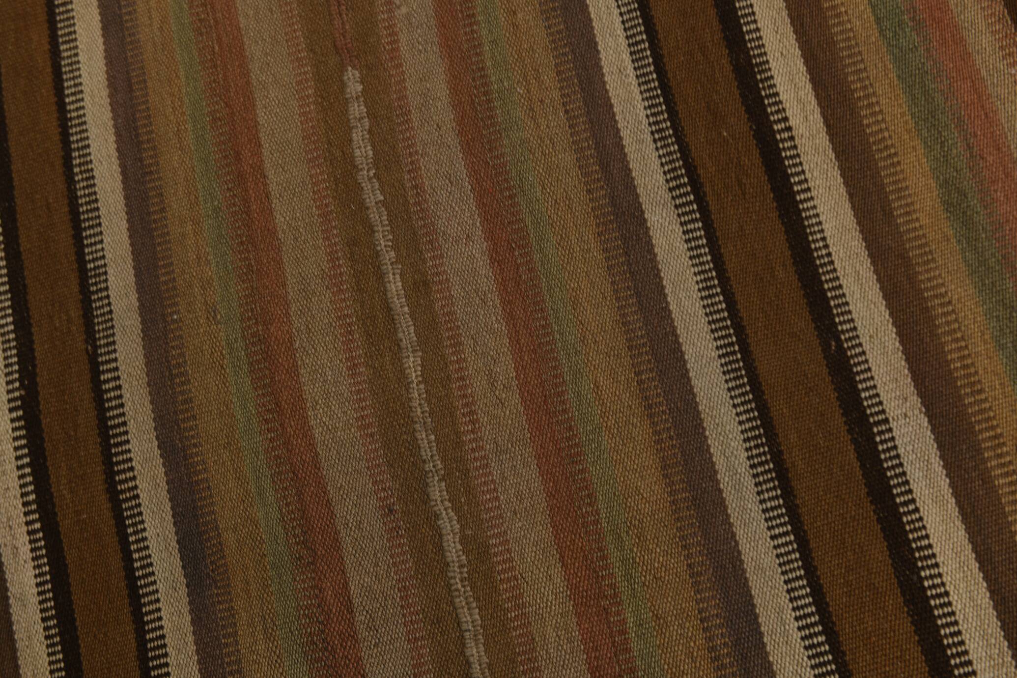 6x9 Soft Brown TURKISH VINTAGE KILIM RUG, Tribal Kilim Rug, 185x275 Cm