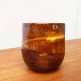 Vintage Swedish glass vase by Milan Vobruba for Gusum Sweden