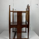 Chaise Arts and Crafts de William Birch par EG Punnett pour Liberty & Co. vers 1900