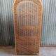 Vintage rattan wicker library in Emmanuelle style
