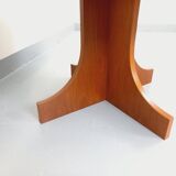 Vintage English round teak coffee table from the 1960s