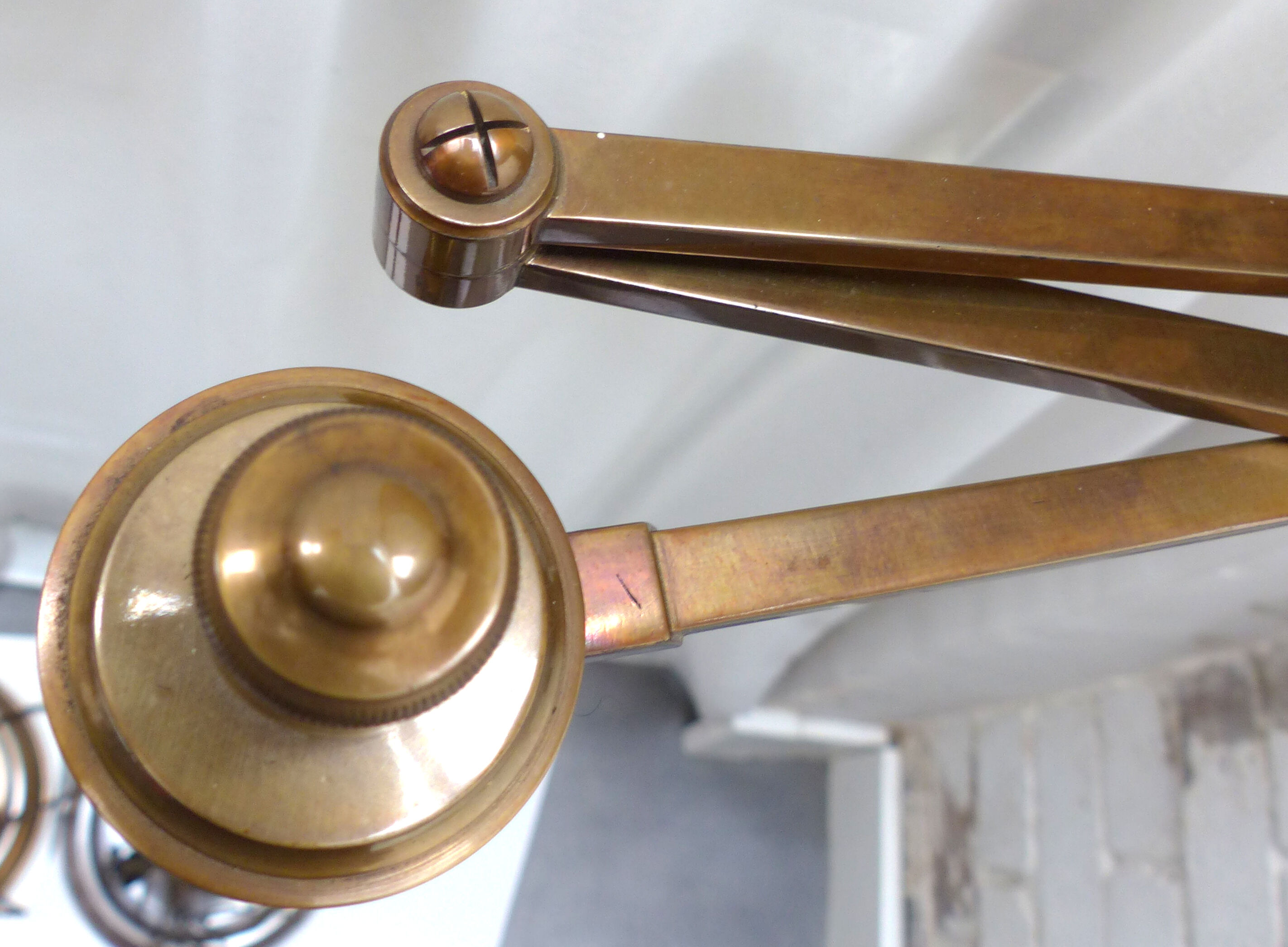 Pair of vintage e-readers with articulated arms