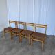 Set of 14 Vintage Scandinavian Dining Chairs / Yugoslav Wooden Bistro Chair