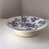 Antique Longchamp Ironstone Compote Dish, 19th Century