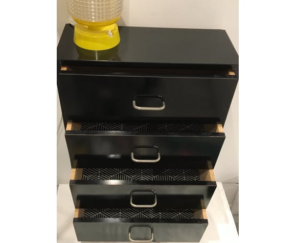 Chiffonnier formica noir