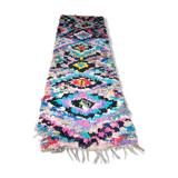 Former Moroccan boucherouite carpet 215 x 80 cm