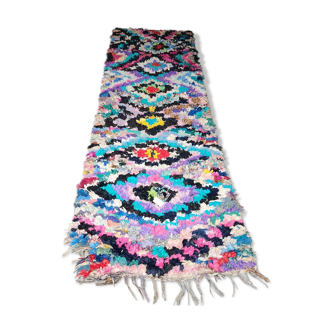 Former Moroccan boucherouite carpet 215 x 80 cm