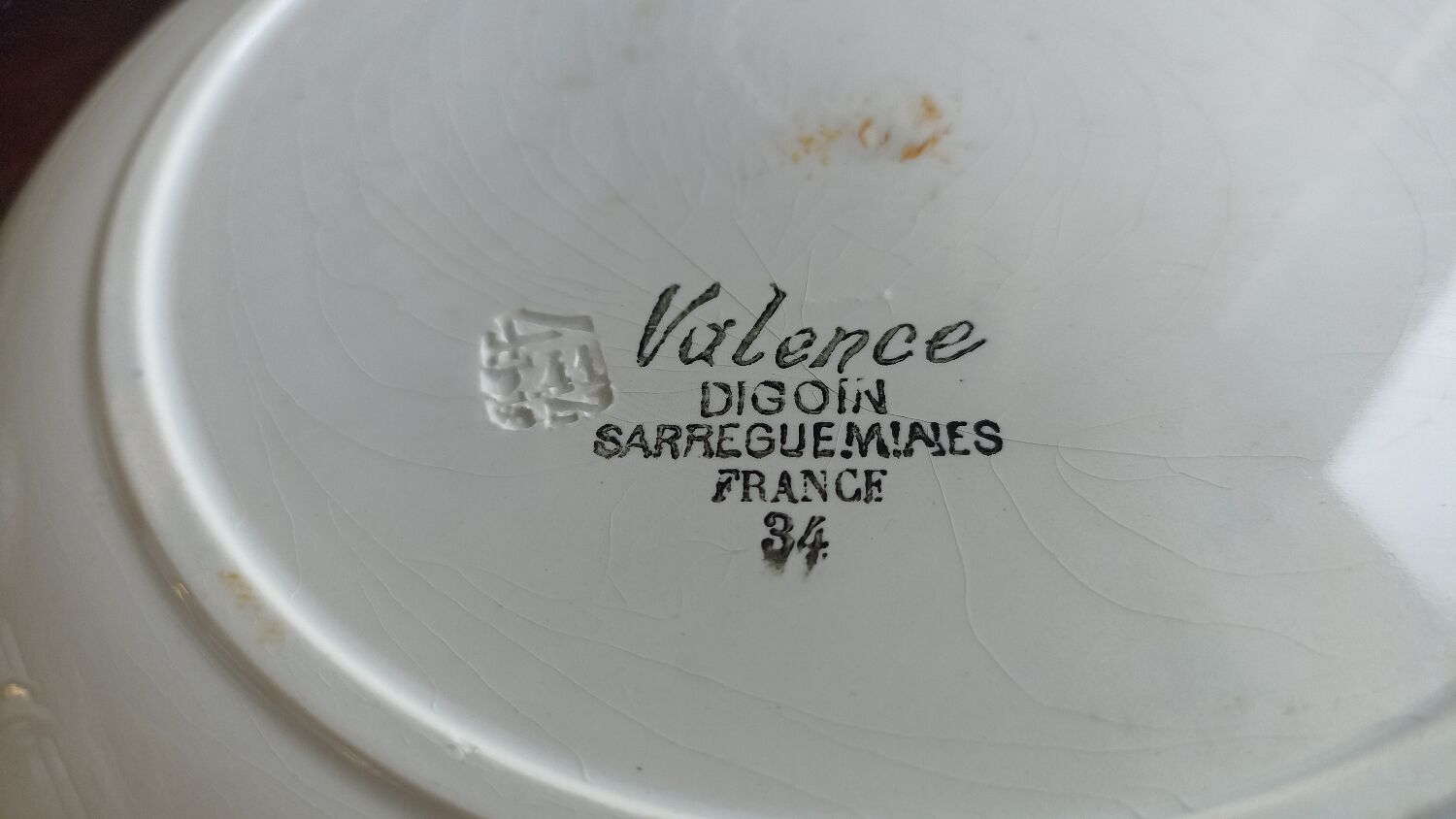 Hollow dish "Valence" by Digoin Sarreguemines