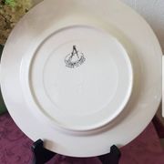 Grande assiette plate vintage , peint a la main , Italie