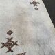 Handmade knotted Berber Moroccan wool rug 170x225cm