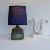 Mid-century modern pottery table lamp made by Rolf Palm, Sweden