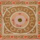 Vintage Turkish hand-knotted rug 126x138 cm