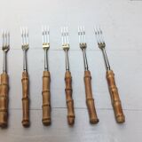 6 bamboo forks