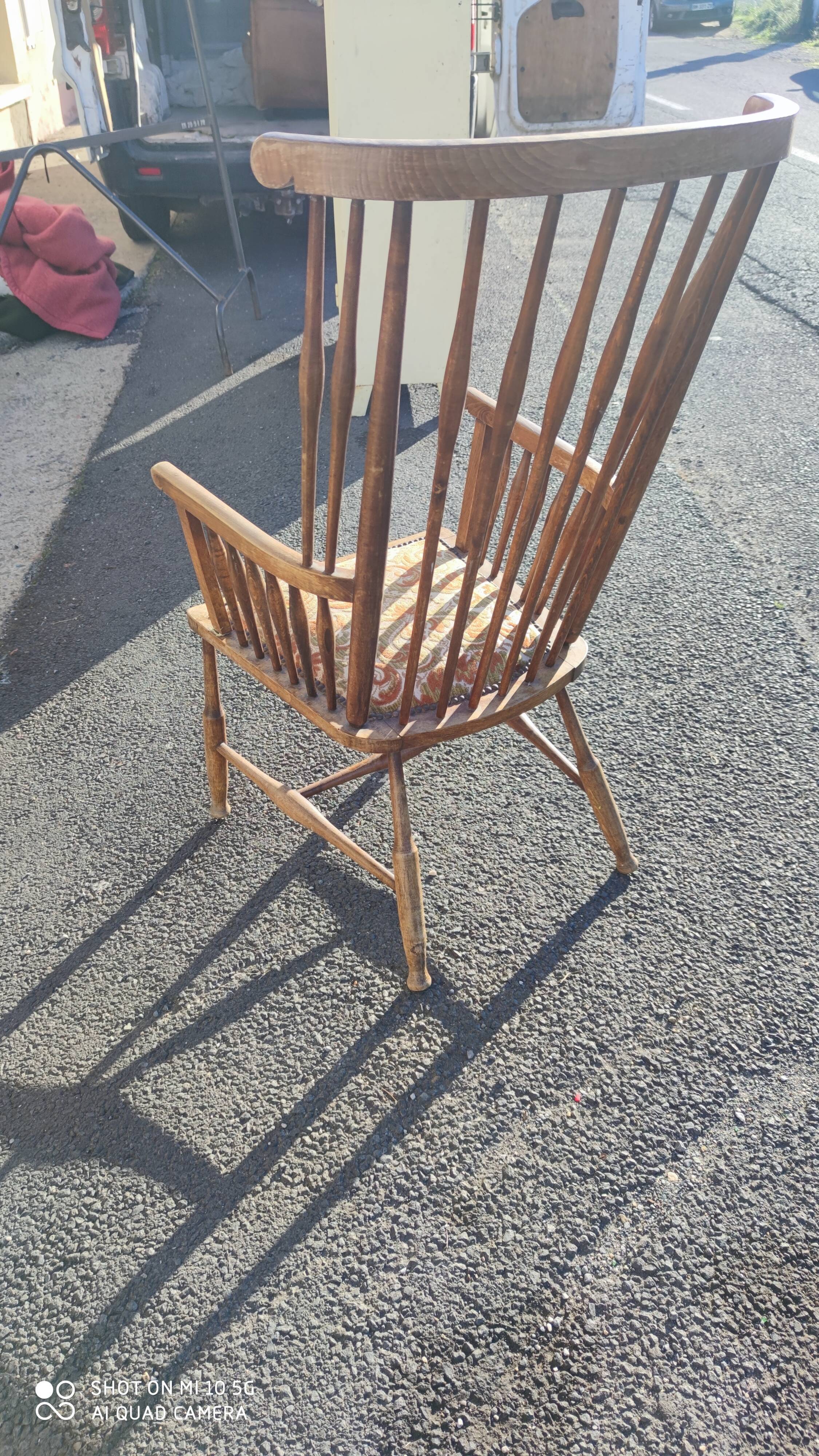 Fauteuil à haut dossier vers 1950/60