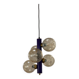 Pendant lamp space age purple light