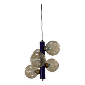 Lampe à suspension space age lumière violette