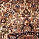 Handmade antique Persian Sarouk rug 3.1' x 5.2' (94cm x 158cm) 1900s