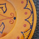 Plat en céramique, terre cuite vernissée signé Biot années 60/70