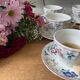 Lot de 6 tasses à thé anglaises  en porcelaine fleuri