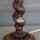Turned wood lamp base, wooden lamp, table lamp, bedside lamp