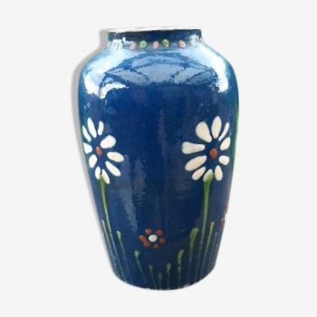 Vase terre cuite vernissée Alsace 1922