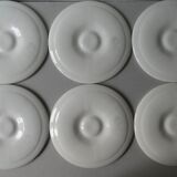 Set of 6 seashell plates Orchies Moulins de Loups