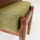 Tabouret scandinave orange/ vert bouclé lot de 2 