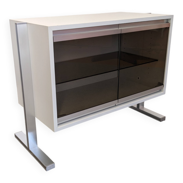 Buffet bas vitré de Michel Ducaroy pour Ligne Roset, France vers 1970