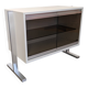 Glass-fronted buffet by Michel Ducaroy for Ligne Roset, France around 1970.