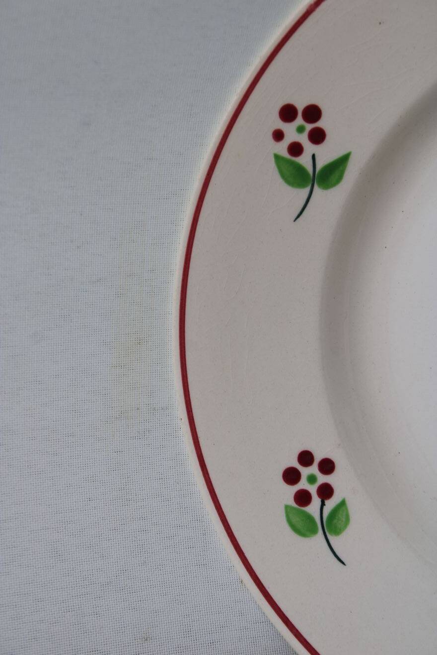 Lot de 6 assiettes à dessert en céramique