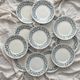 12 flat ironware plates “Louis XVI” Saint Amand and Hamage