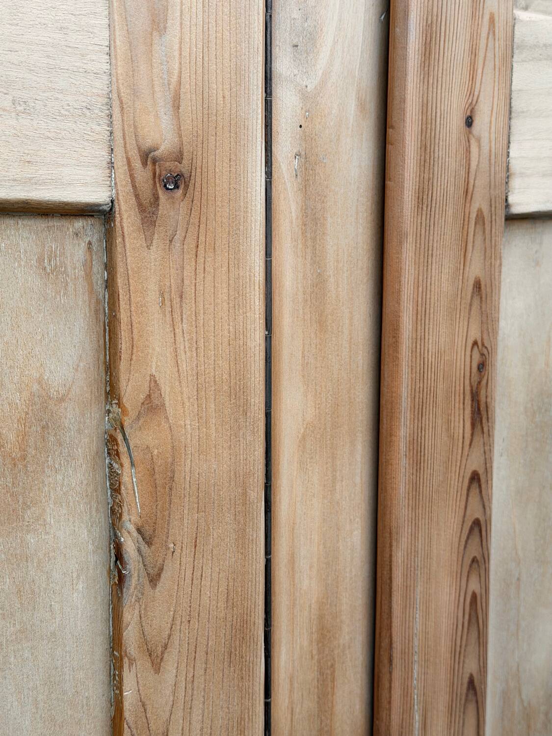 Vintage wooden wardrobe from 1940.