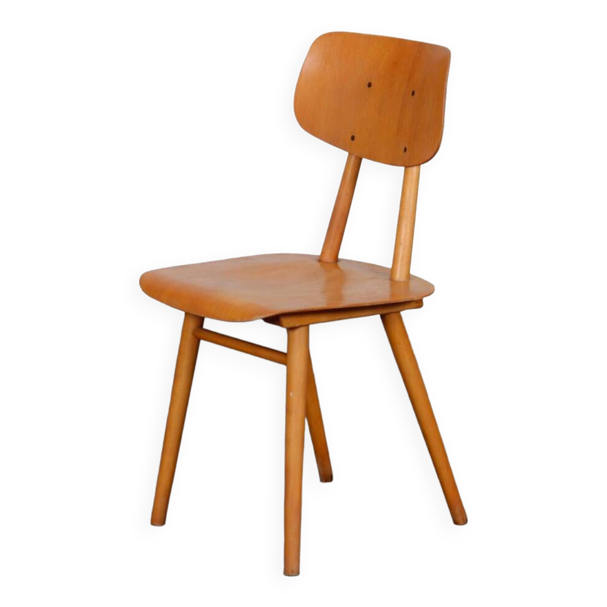 Chaise en bois produite par Ton, 1960