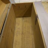 19th Century Oak Chest with Curved Top, on Wheels