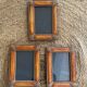 3 vintage frames with sheaves of wheat