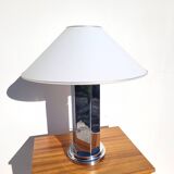 Hexagonal chrome table lamp