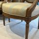 Pair of medallion armchairs in Louis XVI style - carved wood